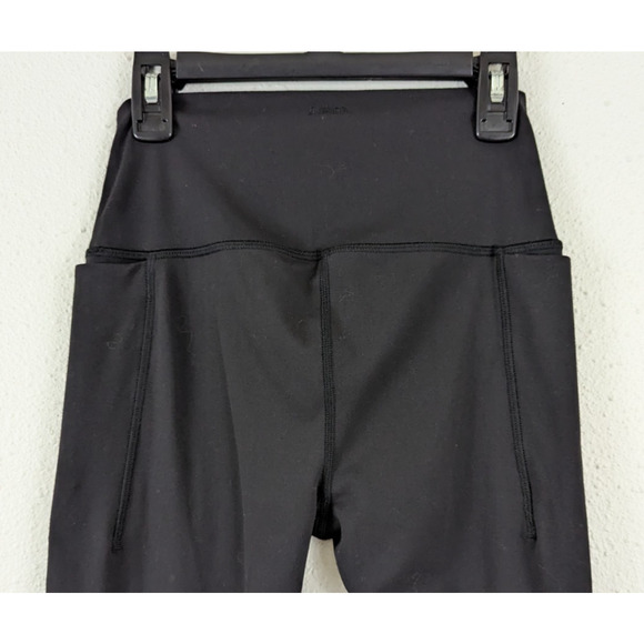 Prana sz S Leggings ash black stretchy side leg pockets mid rise 1945 - Picture 5 of 7